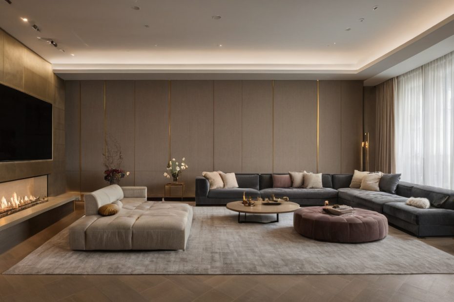 What does a complete luxury living room design cost before art